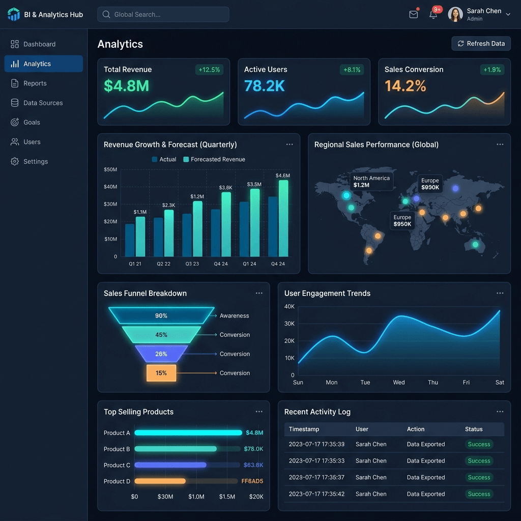 BI Analytics Dashboard