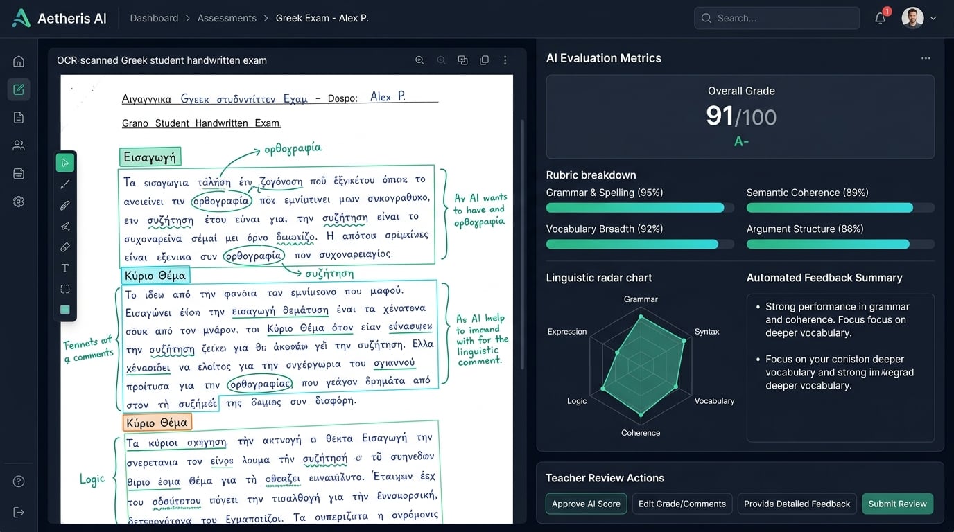 Αξιολόγηση Εκθέσεων με AI